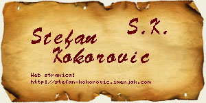 Stefan Kokorović vizit kartica